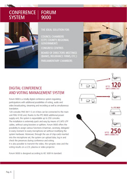 System konferencyjny FORUM 9000 - katalog po angielsku
