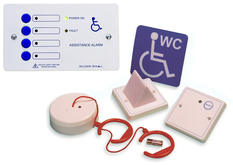 DTA x 4 - czterokanałowy zestaw przyzywowy do toalet dla niepełnosprawnych