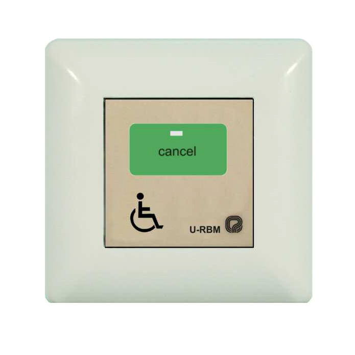 zestaw przyzywowy do toalet dla niepełnosprawnych KB10F - panel kasowania/resetowania